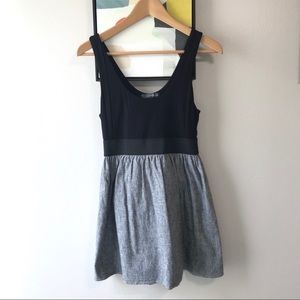 FOREVER 21 Black and Grey Denim Babydoll Tunic